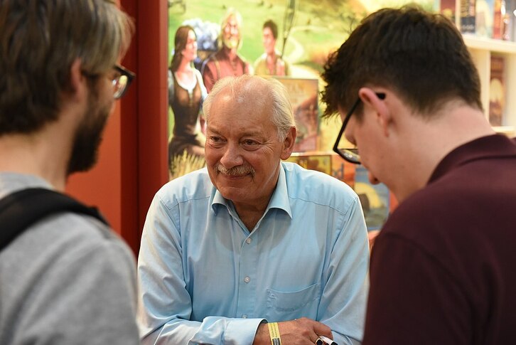 Klaus Teuber, durante una feria en 2017.