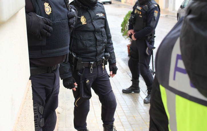 Imagen de archivo de agentes de la Policía española. 