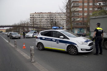 Agentes de la Policía Local de Gasteiz, en una imagen de archivo.