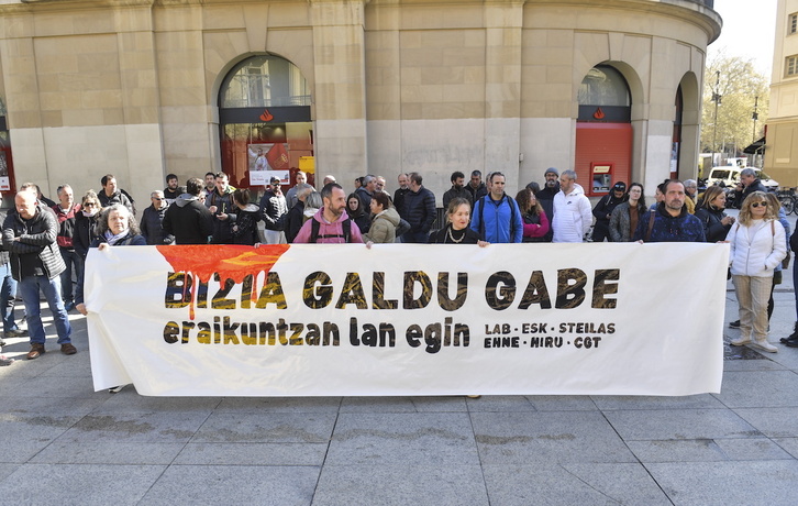 Varios sindicatos han denunciado el último accidente laboral mortal en la construcción en Nafarroa.