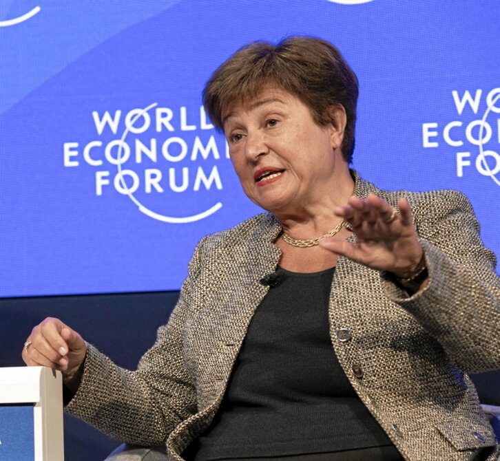 Kristalina Georgieva, Davosen, urtarrilean.