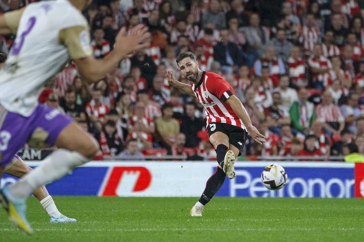 Yeray en un partido de esta temporada contra el Valladolid.