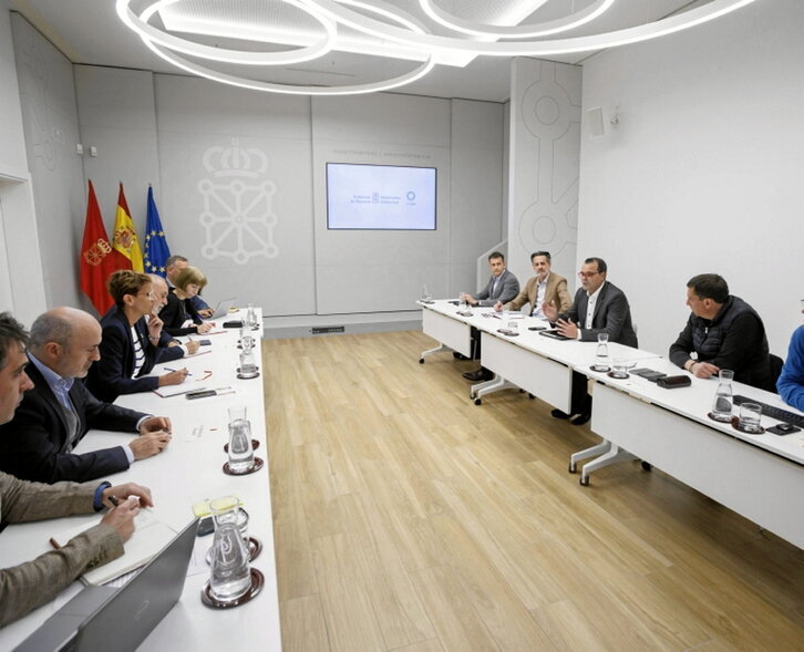 Imagen del encuentro en Iruñea.