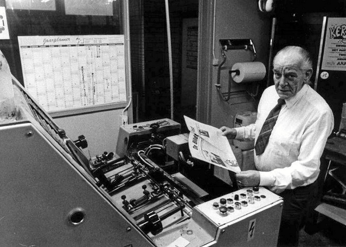 Gerryt Dirks, bere familiaren proiektu nagusia eskutan duela. (De JONG BILDUMA)