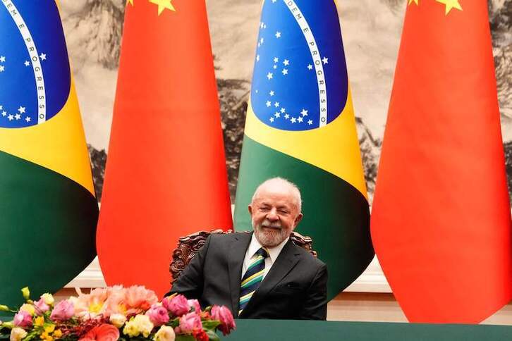 El presidente brasileño, durante su visita oficial a China.