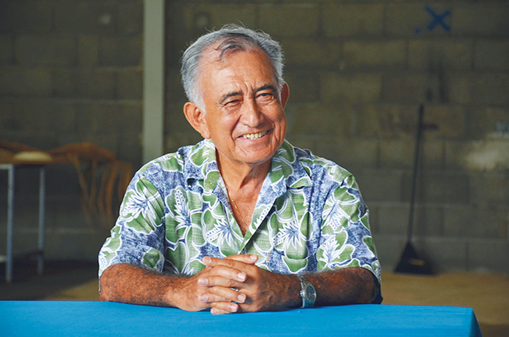 Oscar Temaru, expresidente y líder independentista polinesio.