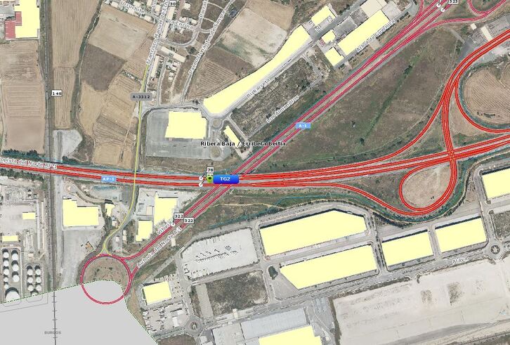 El accidente ha tenido lugar en la AP-1 a su paso por Erriberabeitia.