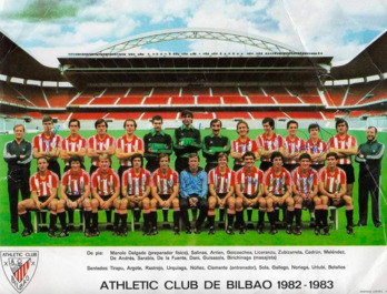 Póster del Athletic que ganó la Liga en 1983.