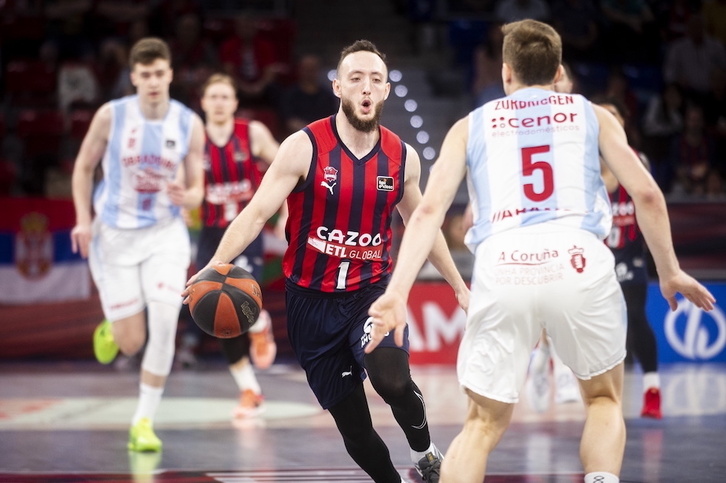 Con 26 puntos, Max Heidegger ha firmado su mejor partido con el Baskonia.