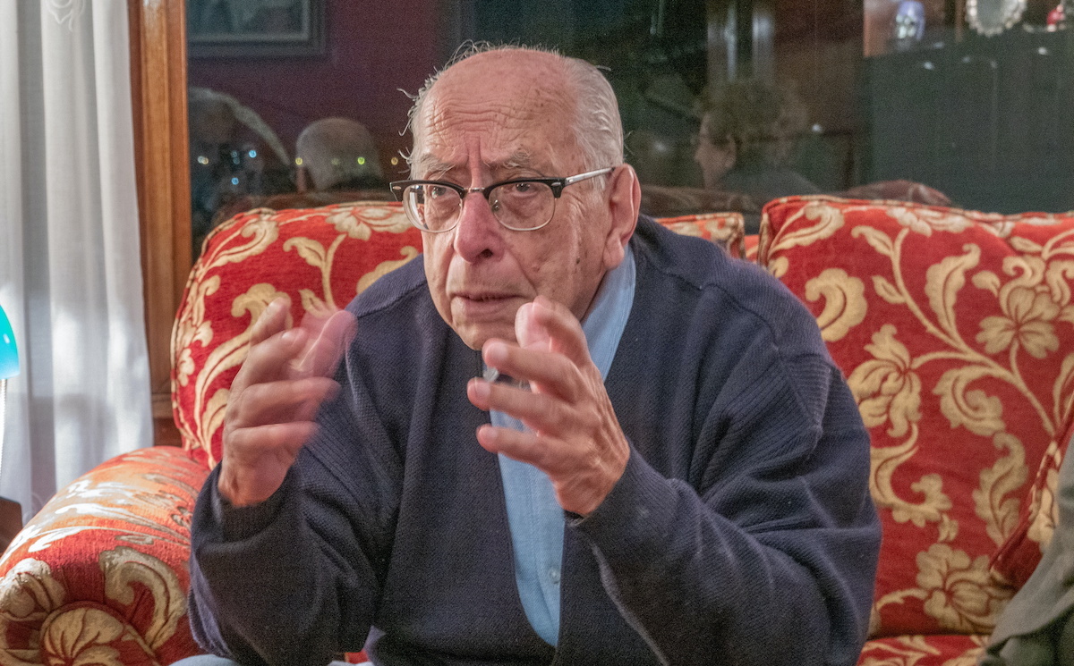 Jose Manuel Agirre, Debako bataio-ekitaldian izandakoen artean birizik den bakarra. (Andoni Canellada | Foku)