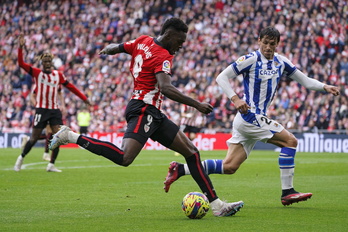 Robin Le Normand vio la quinta tarjeta en el derbi con el Athletic.