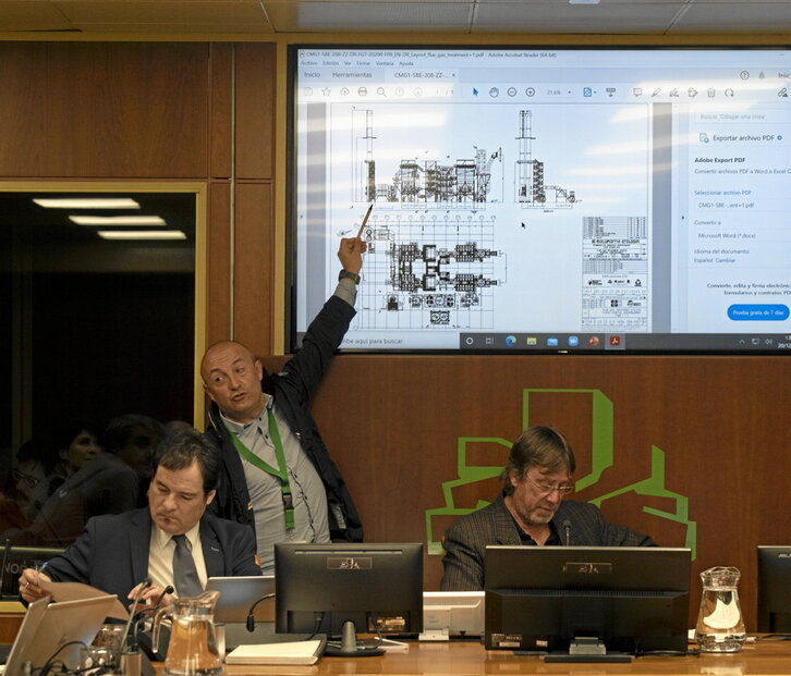 Comparecencia de GuraSOS en la Cámara de Gasteiz.