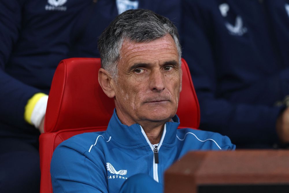 Mendilibar en el banquillo de Old Trafford. (Darren STAPLES / AFP) Mendilibar en el banquillo de Old Trafford. (Darren STAPLES / AFP)