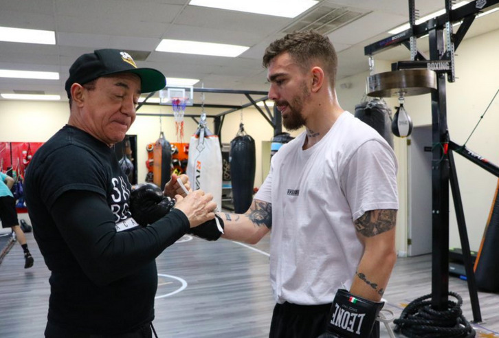 Jon Fernández se ha preparado en Las Vegas con el entrenador cubano Ismael Salas.