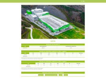 La web de Ekondakin demuestra que ni se genera electricidad ni emisiones.