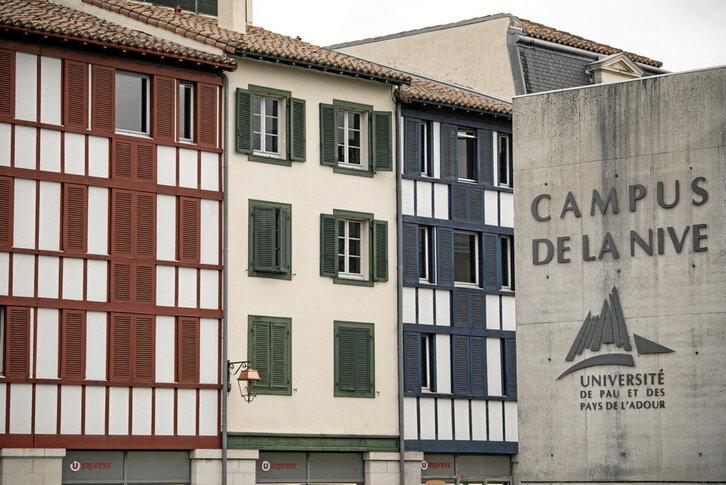 Paue eta Aturrialdeko Unibertsitateak (UPPA) Baionan duen campusa.