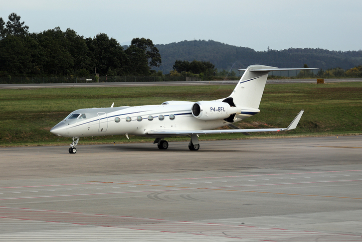 Jet privado en el que el año pasado viajó el rey emérito