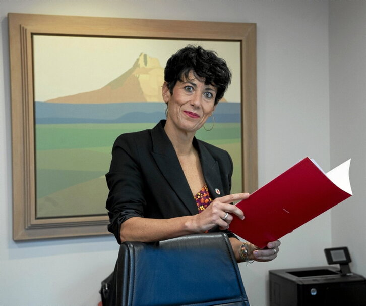 Elma Saiz dejó ayer la Consejería de Economía.