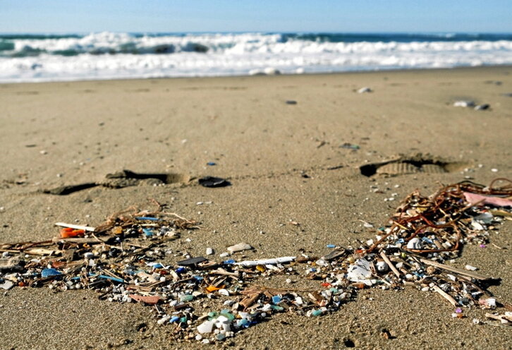 Mikroplastikoak elikadura-sarera sar daitezke.