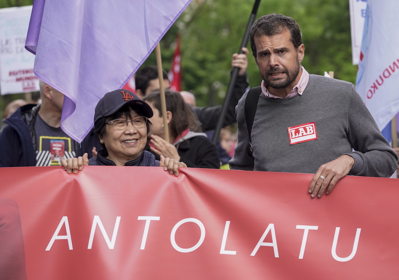 Igor Arroyo, coordinador general de LAB, en Bilbo. (Marisol RAMIREZ | FOKU)