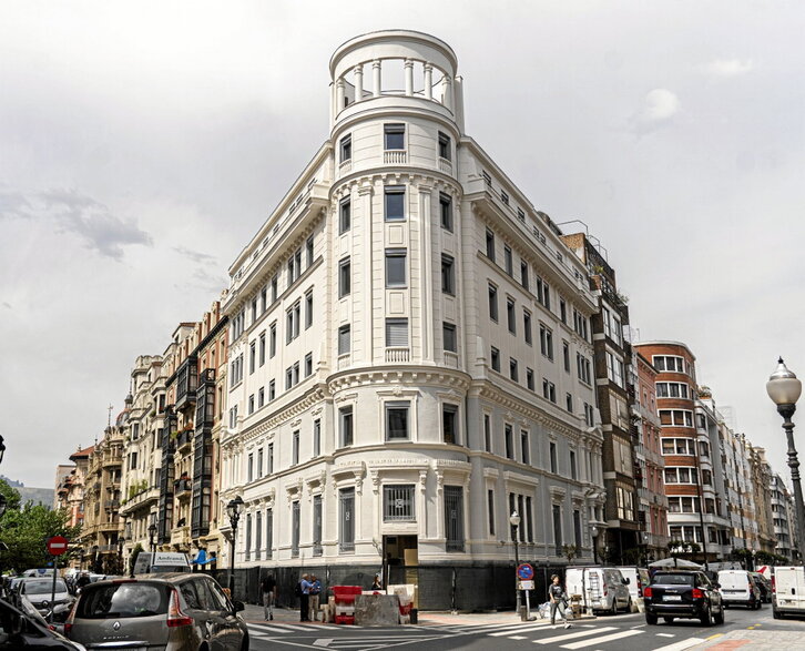 Edificio que albergará la nueva sede de la Fiscalía de Bizkaia.