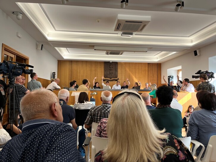 Imagen del pleno celebrado en Galdakao