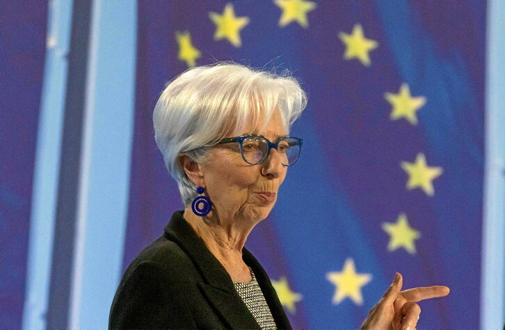 Rueda de prensa de la presidenta del BCE, Christine Lagarde.