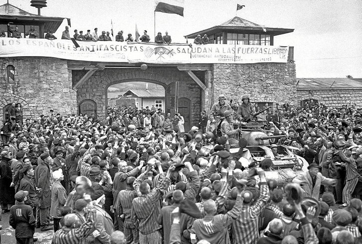 AEBetako soldaduek 1945eko maitzaren 5ean askatu zuten Mauthausen, orain dela 77 urte .