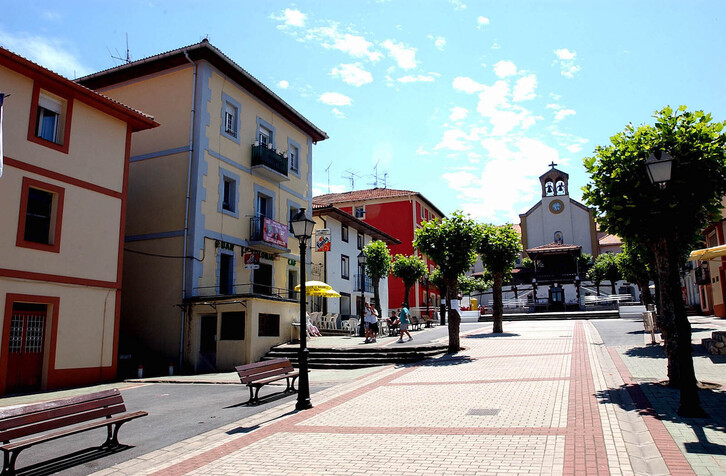 Zugaztietako hirigunea, artxiboko irudian.