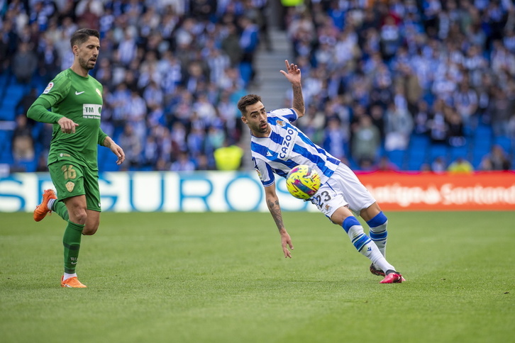 Brais Méndez, en un partido de esta temporada.