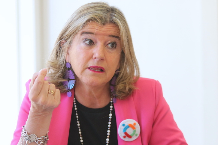 Teresa Laespada, candidata del PSE a diputada general de Bizkaia.