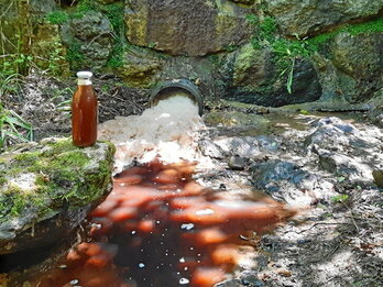 Imagen de la contaminación en Arkaitzerreka.