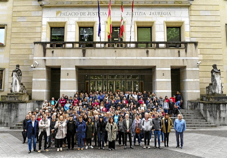 Euskalgintzaren Kontseiluaren agerraldia Bilbon.