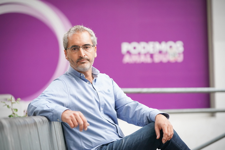 David Rodríguez, candidato de Elkarrekin Podemos a diputado general de Araba.