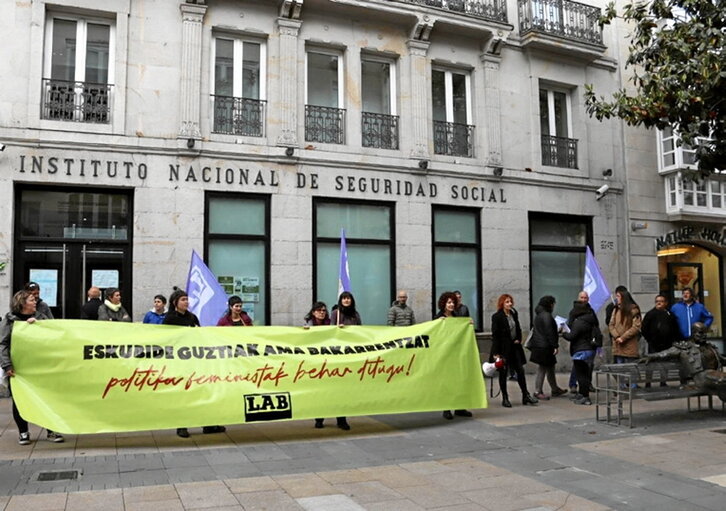 LABek Gasteizen egindako mobilizazioa.