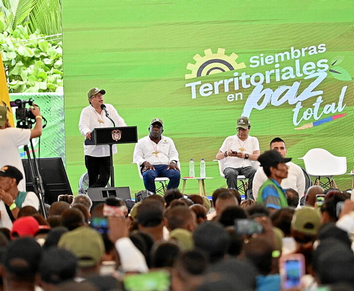 Petro, en el evento del sábado.