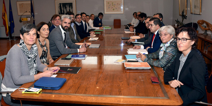 Mesa negociadora del convenio colectivo de fútbol femenino.