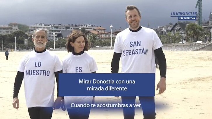 La camiseta con el lema «San Sebastán» ha conseguido protagonismo en las redes sociales.