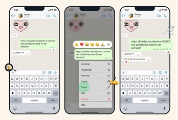 WhatsApp permitirá editar los mensajes enviados.
