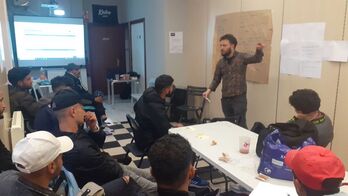 Taller de Atxuri Harrera en Xake Espazioa de Bilbo.