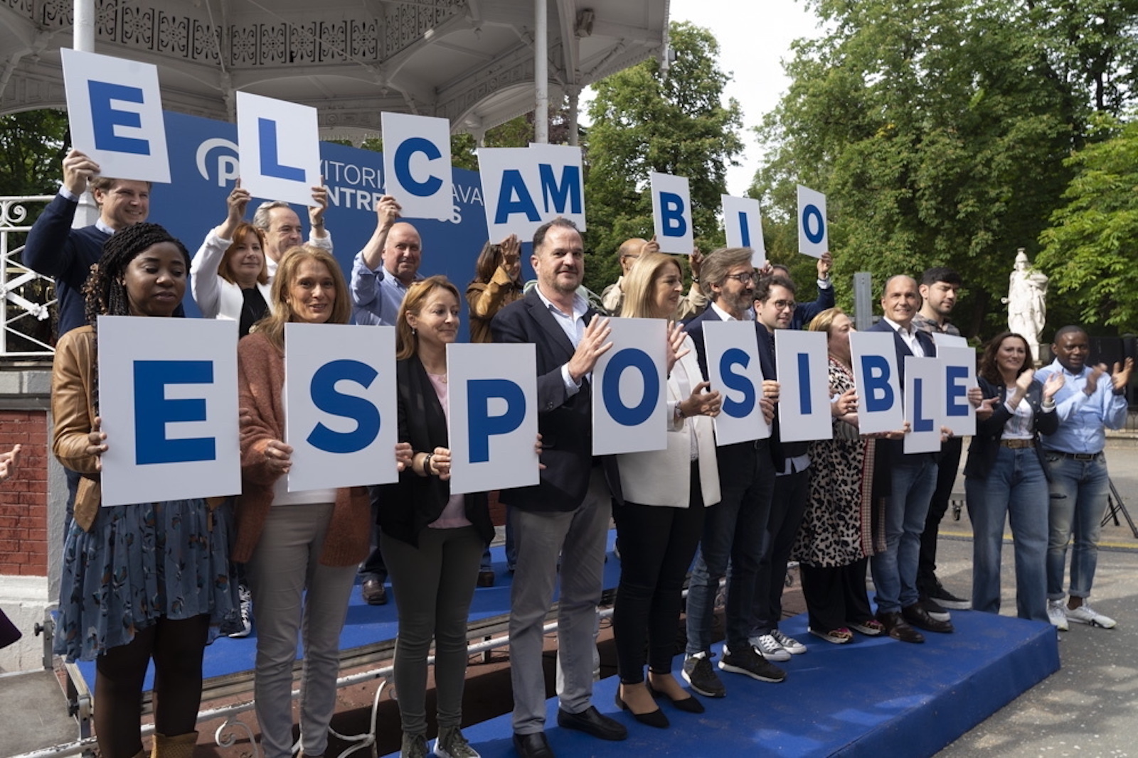 También el PP ha cerrado campaña en Gasteiz. (Raul BOGAJO | FOKU)