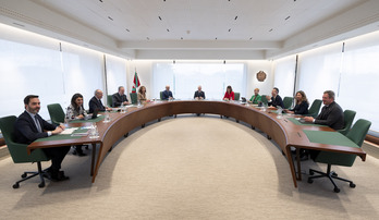 Reunión del Consejo de Gobierno, celebrada en la sede de Lehendakaritza.