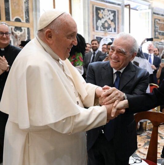 El cineasta Martin Scorsese compartió una audiencia privada en el Vaticano con el Papa Francisco.