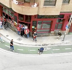 Captura del vídeo de la agresión.
