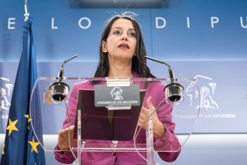 Inés Arrimadas ha anunciado en el Congreso su abandono de la política.