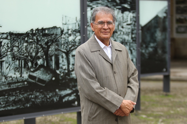 Camilo González, presidente presidente del Instituto de Estudios para el Desarrollo y la Paz de Colombia, en Gernika.