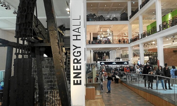 London Science Museum barruan hartutako irudi bat.