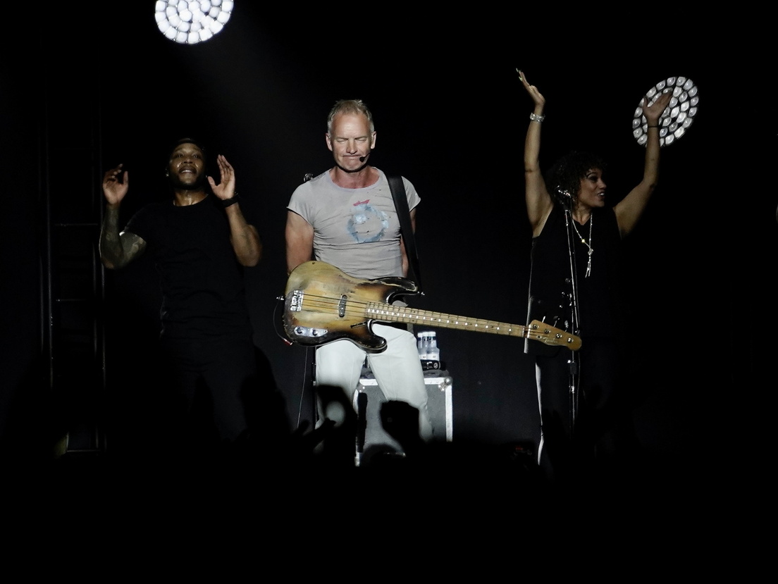 Sting deleitó durante su concierto en Miribilla. 