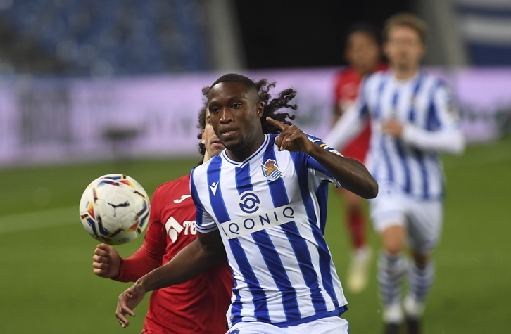 Modibo Sagnan, en su debut con la Real. 