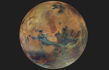 Imagen de Marte global a todo color.